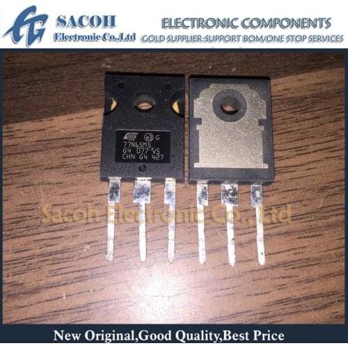 New Original 5PCS/Lot STW77N65M5 77N65M5 or STW77N60M5 77N60M5 or STW77N65DM5 77N65DM5 TO-247 77A 650V High Power MOSFET