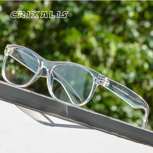 CRIXALIS Classic Oval Blue Light Glasses Women TR90 Transparent Reading Eyeglasses Frame Men UV400 Computer Glasses For Female