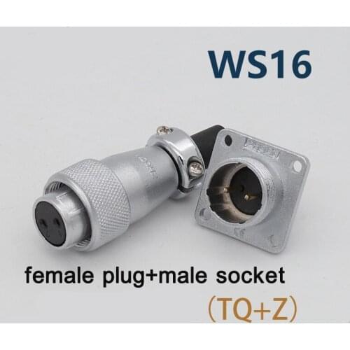 WS16 Aviation Formal Plug Socket Hole 16MM TQ/Z Female Plugs Male Sockets 2/3/4/5/7/10 Pin