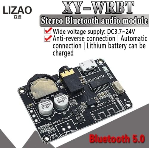 Compatible 4.0 Bluetooth Audio Receiver board Bluetooth 5.0 MP3 lossless decoder board Wireless Stereo Music Module XY-WRBT