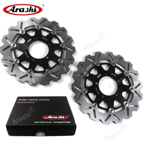Arashi For KAWASAKI ZX10R 2004 -2007 CNC Floating Front Brake Disc Rotors 2004 2005 2006 2007 NINJA ZX-10R Z750R Z750 Z1000 ER6N