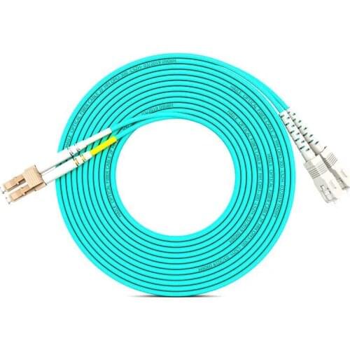 SC/UPC-LC/UPC Multi-Mode OM3 Fiber Cable Multimode Duplex Fiber Optical Jumper Patch Cord 3M 5M 10M15M 20M 25M Free Shipping