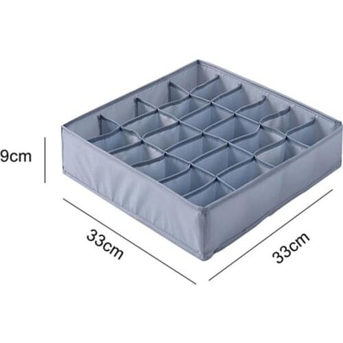 Foldable Underwear Storage With Compartments Bra Organizador Closet Organizers Dividers Rangement Boxes For Scarves Ties Socks