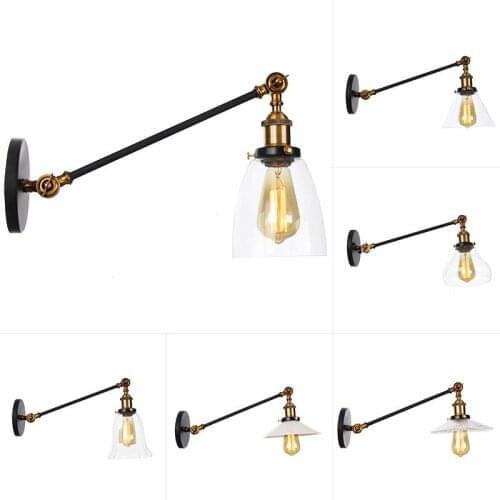 Boreal Europe style long arm personality clothing store bedroom adornment wall lamp restaurant cafe