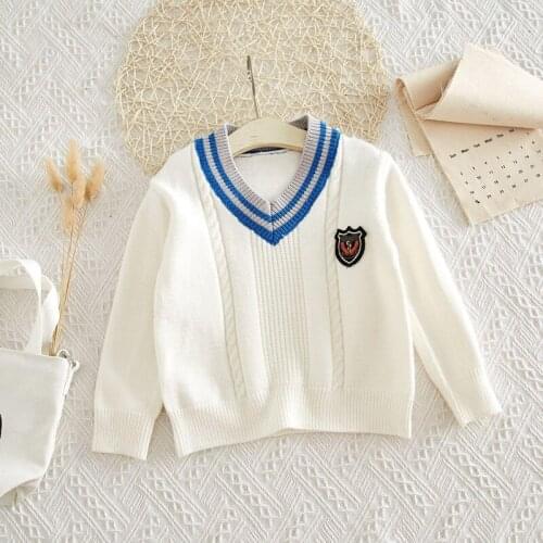 2019 Autumn Casual Solid Sweater Long Sleeve Childrens Sweater High Quality Fashion Clothes