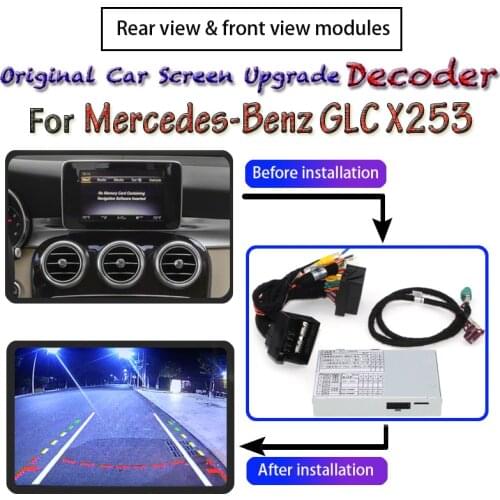 Front Rear View Camera Decoder For Mercedes-Benz GLC-Class X253 C253 2015~2020 Original Car Screen Upgrading Parking CAM Module