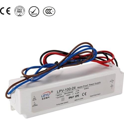 High quality plastic class two 100w waterproof power adaptor ac to dc 12V 8.5A