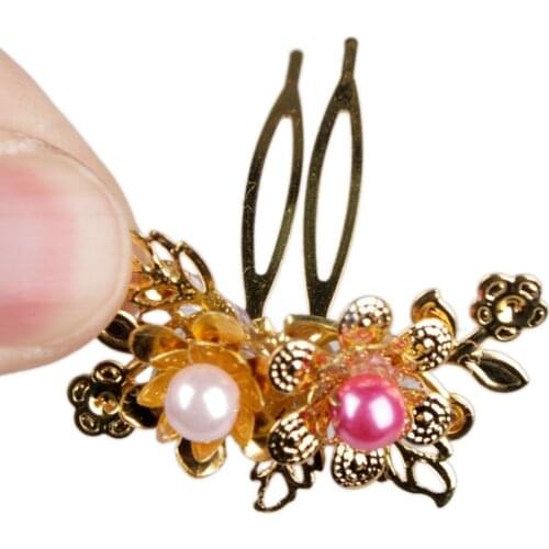 [wamami] 699# Ooak Bead Ancient Chinese Hairpin/Hair Fork For 1/4 MSD BJD Doll