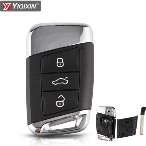 YIQIXIN 3 Button For VW Volkswagen Passat B8 Magotan B5 Golf CC Skoda A7 Variant Remote Car Key Shell Fob Cover Case Uncut Blade
