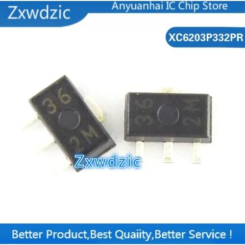 10PCS XC6203P332PR SOT89 XC6203 XC6203P XC6203P332 SOT SMD new and original IC