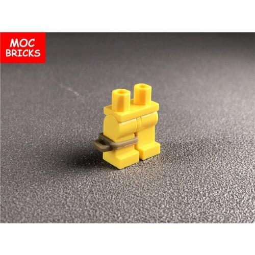 20pcs\lot MOC Bricks DIY Figure wear Dark Tan leggings weapon Accessories Building blocks Toys for Children Dolls Xmas gifts