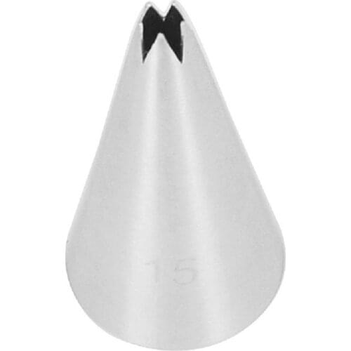 30pcs/lot)Free Shipping FDA High Quality Stainless Steel Cake Decorating Icing Open Star Nozzle #15