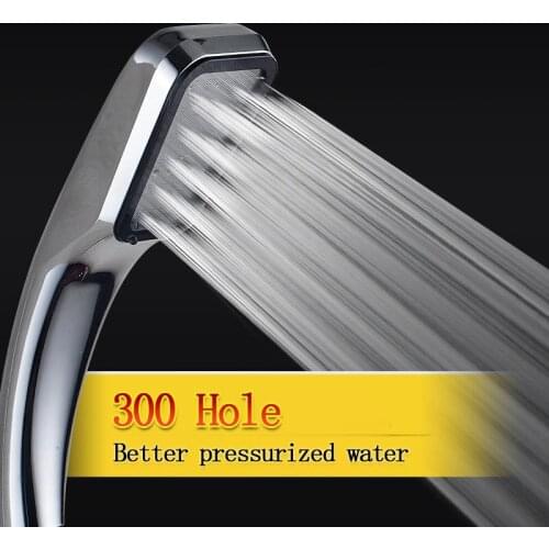 300 Hole Super Pressurized Shower Head Water Saving Shower Handheld Square Shower Head Anti-clogging Water Saving Shower Head