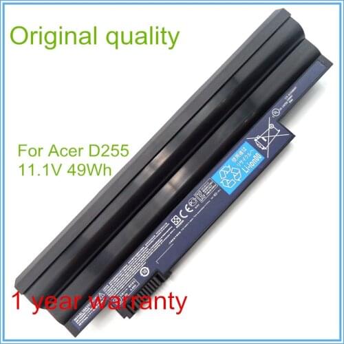 11.1V 49Wh Original Laptop Battery for One D255 522 722 D260 D270 AOD255 AOD260 AL10B31 AL10A31 AL10G31