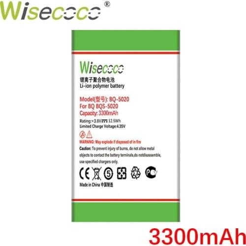 WISECOCO 3300mAh Battery For BQ BQ-5065 BQS 5065 BQ-5020 Phone In Stock Latest Production High Quality Battery+Tracking Number