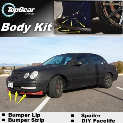 Bumper Lip Deflector Lips For KIA Amanti / Opirus 2002~2020 Front Spoiler Skirt For TOPGEAR Fans Car Tuning / Body Kit / Strip