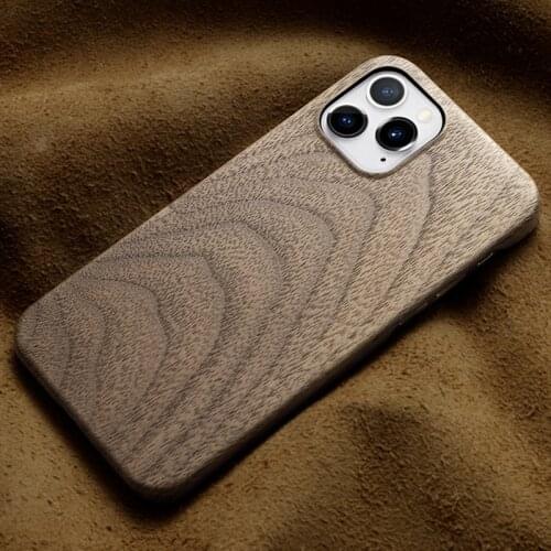 For iPhone 12 Pro /12 Pro Max/12 /12 Mini 11 Real Wooden Rosewood Ultra Thin Slim Hard Back Case Cover Matte anti-finger print