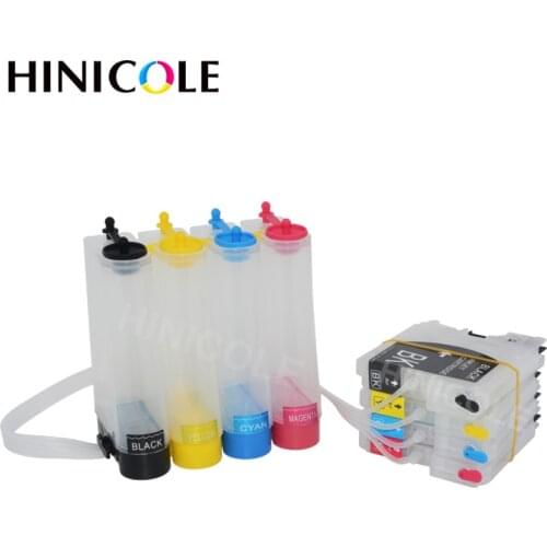 Hinicole LC 65 Printer Ciss Ink Tank For Brother DCP-J140W 145C 165C 185C 195C 197C 365CN 375CW 385C 390CN Printer