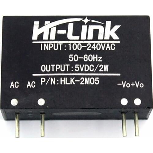 HLK-2M05 Low Power Step Down Power Module AC DC 100 - 240V to 5V 2W Buck Converter Isolated Intelligent Household Switch Q024