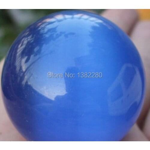 Wholesale fashion DIY 40mm Blue Mexican Opal Sphere, Crystal Ball/chalcedony JT5948