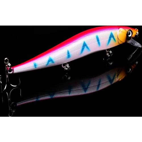 NEW Fishing Lure 11.5cm 13g Hard Plastic Minnow Bass Noise Crankbaits model Floating Artificial Wobbler Fishing Bait