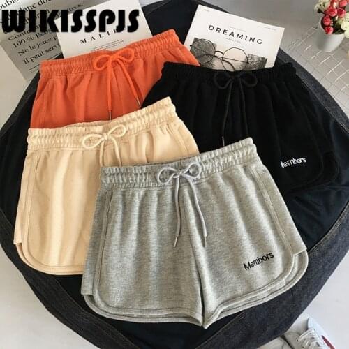 Summer Elastic Waist Grey Versatile Casual Shorts Womens Loose Home Pajamas Sleepwear Women Lounge Wear Women Bottoms Pants