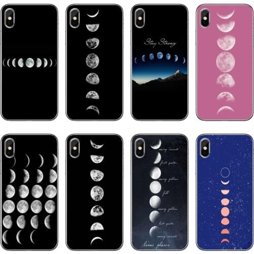 Moonlight Moon phases For iPhone 11 pro XR X XS Max 8 7 6s plus SE 5s 5c iPod Touch 5 6 cover case