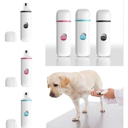USB Rechargeable Dog Cat Nails Care Grooming Electric Pet Dog Nail Trimmer Clipper Low Vibration Low Noise Pets Paws Nail Cutter