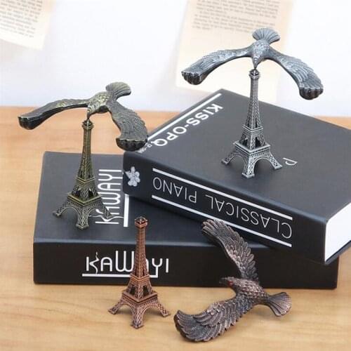 Metal Balance Eagle Gravity Bird Eiffel Tower Landmark Building Ornament Creative Childrens Birthday Gift Tower Home Decoration