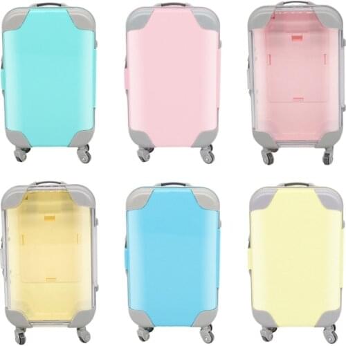 Mini Trolley False Dolls Eyelashes Packaging Box Simulation Luggage Storage Box
