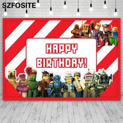 Cartoon Puppet Armor Hero Party Red and White Stripes Background Boy Birthday Decoration Photography Photo Happy Game Backdrop