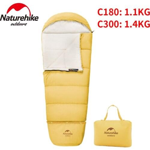 Naturehike Camping Portable Cotton Children Envelope Sleeping Bag Extend Splicing Warm Comfortable Outdoor Kids Sleeping Bag