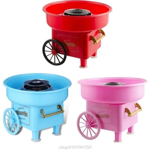 Nostalgia Trolley Cotton Candy Machine Fashion Mini Candy Floss Maker Home Use O31 20 Dropshipping