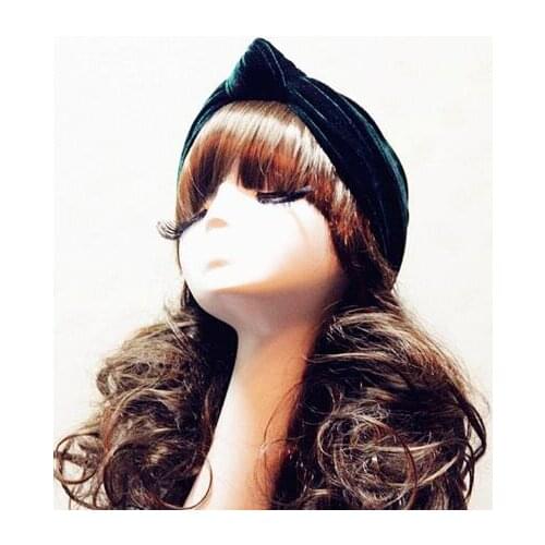 New Velvet Knot Headband Women Noble Scrunchy Twist Hair Band Turban Headband Bandana Bandage On Head For Women