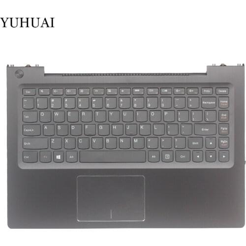 NEW US laptop keyboard For Lenovo U330p U330 US keyboard with case Palmrest Touchpad 3KLZ5TALV30 NO Backlight