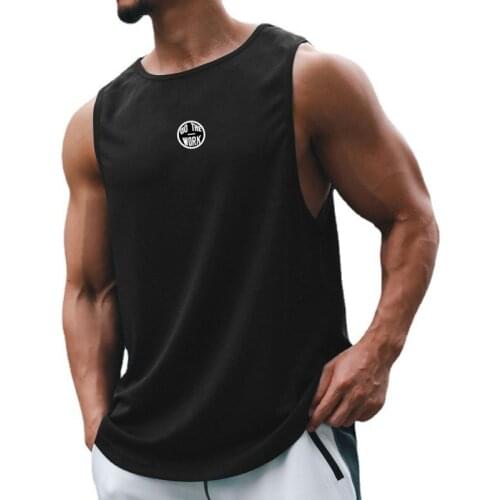 New Mens Workout Mesh Casual Tank Top Fitness Singlet Summer Fashion Quick Dry Vest Clothing Bodybuilding Sport Sleeveless Shirt