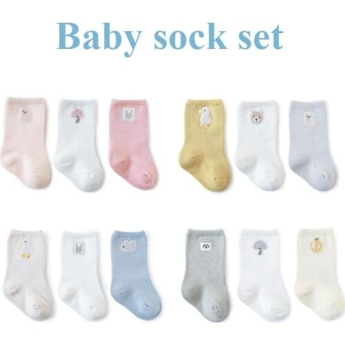 Autumn Baby Socks Lovely Cartoon Animal Kid Infant Cotton Floor Sock Breathable Winter Children Girls Sokken Toddler Accessories