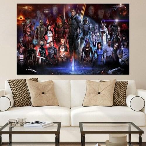 Mass Effect Hot Shooting Action Game Poster Art Prints Living Room Paintings Wall Home Decor Pictures Decorative