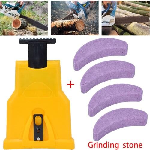 Portable Sharpen Chain Chainsaw Teeth Sharpener Saw Bar-Mount Fast Grinding Sharpening Chainsaw Chain Woodworking Tools