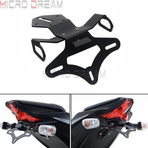 Tail Tidy Fender Eliminator for Kawasaki ZX-10R SE KRT ZX-10RR 2016-2019 Registration License Plate Holder w/ LED Light ZX10R