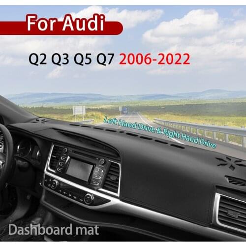 For Audi Q2 Q3 8U F3 Q5 8R FY Q7 4L 4M 2006-2022 Anti-Slip Mat Dashboard Cover Pad Sunshade Dashmat Car Interior Accessories