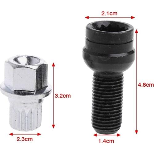 Q9QD 4+1 Wheel Bolt Lock Lug Nut Set With Key