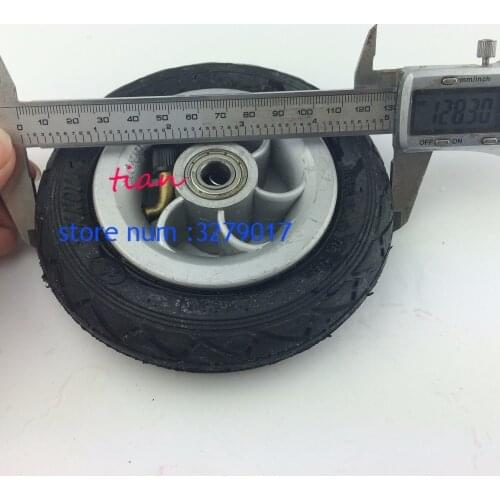 5x1 tyre Wheel Using Metal Hub 5X1 Pneumatic Tire With Inner Tube Electric Vehicle 5 Inch Pneumatic Wheel Gocart Caster