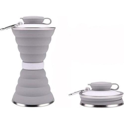 Folding Cups BPA FREE Food Grade Water Cup Travel Silicone Retractable Coloured Portable Outdoor Coffee Handcup