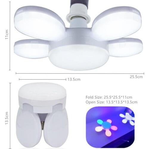 Foldable Fan Blade Lights Led Lamp E27/E26 Led Bulb 40W Lampada Led Light Bulb 85-265V Lighting For Living Room Garage Light