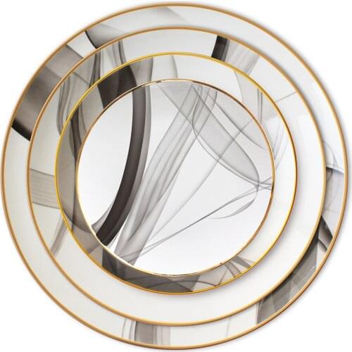 Water mountain plates dinnerware plates tableware set