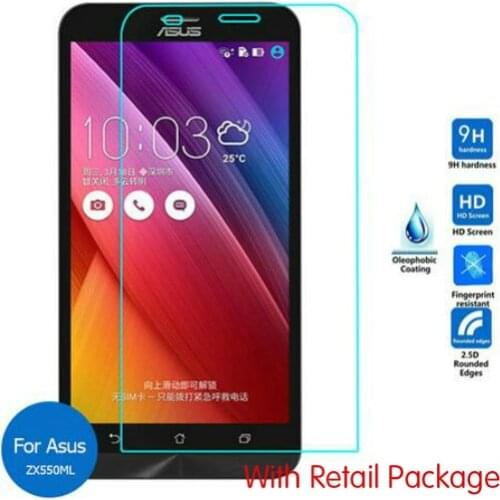 2.5D Tempered Glass For Asus ZenFone Zoom High Quality Protective Film Explosion-proof Screen Protector for ZX550 ZX551ML