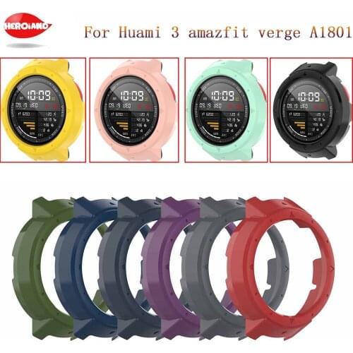 TPU Protector For Huami 3 amazfit verge A1801 Silicone Screen Protector Cover For Xiaomi Huami Amazfit Cases Smart watch access