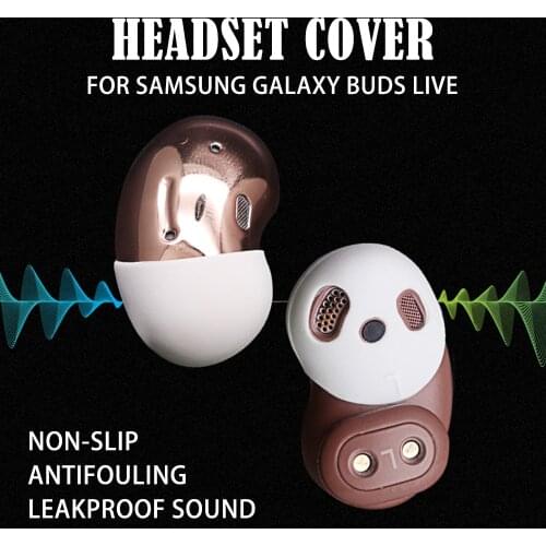1Pair Candy Color Silicone Earbuds Cover For Samsung Galaxy Buds Live Bluetooth Earphones Protective Sleeve Earplug Protector