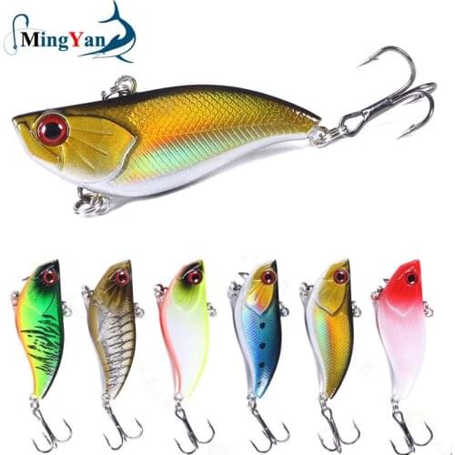 1PCS VIB Fishing Lure Swim Minnow Wobbler Hard Bait 60mm 16.5g Artificial Crankbait Winter Sea Fishing Bass Diving Swivel Bait